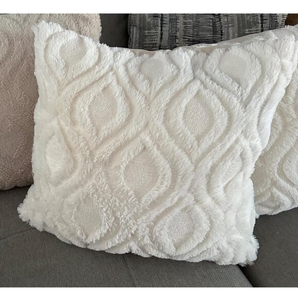 Decorative Pillow Covers 2pc Soft Accent Couch Boho Farmhouse Cottage Decor 18" - Picture 10 of 12